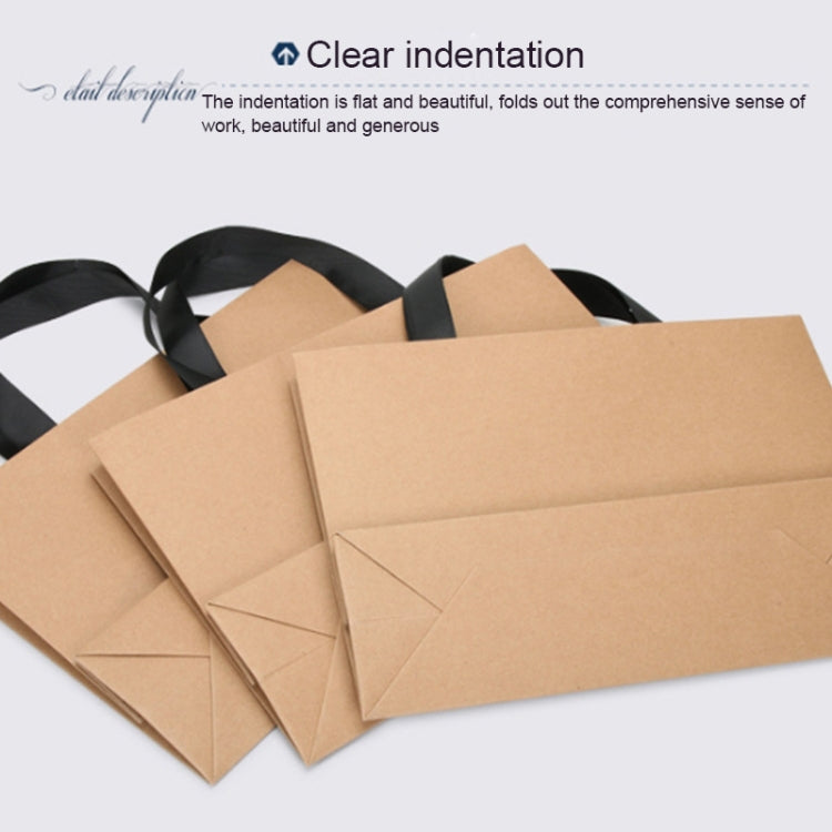 Buff Shopping Kraft Paper Bag Handbag, Size:S