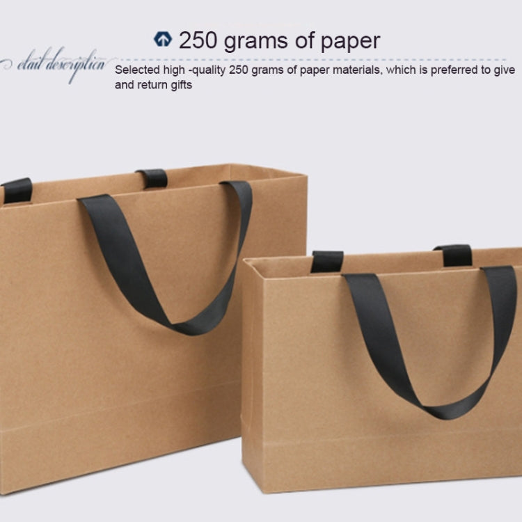 Buff Shopping Kraft Paper Bag Handbag, Size:M
