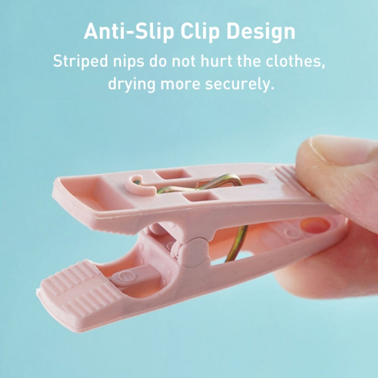 Multifunctional Clothespin Household Plastic Basket Sock Clip 30 / Box Random Color