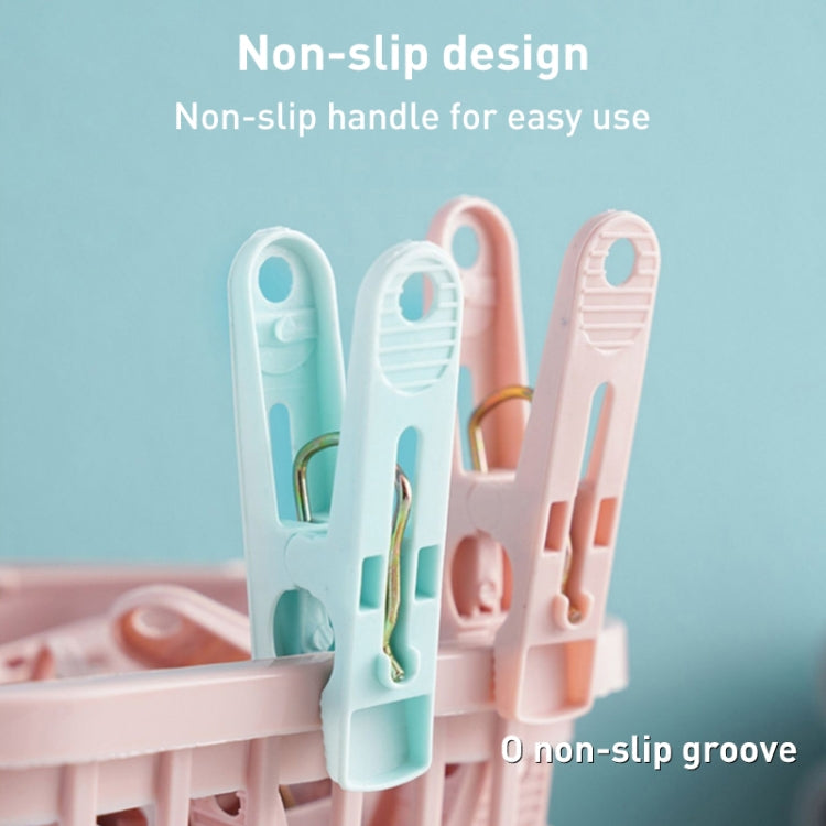 Multifunctional Clothespin Household Plastic Basket Sock Clip 30 / Box Random Color