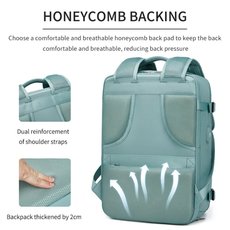 Outdoor Travel Large Capacity Shoulders Bag Laptop Backpack(Dark Green)