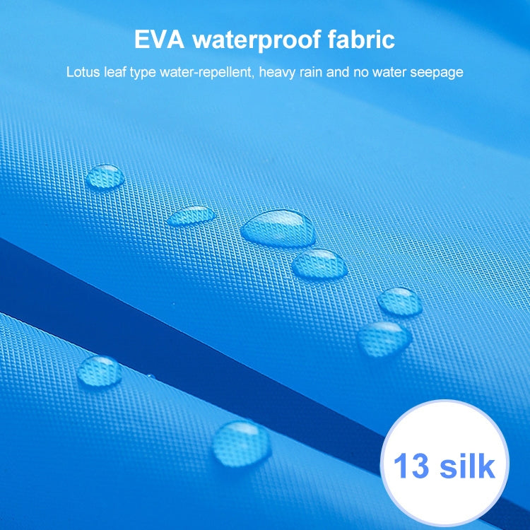 Non-disposable Frosted Thickened Children EVA Raincoat(Transparent)