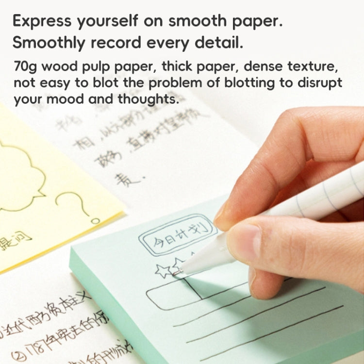 Deli 7156 Sticky Notes Colorful Note Label Paper, Specification: 100 Sheets(Random Color)