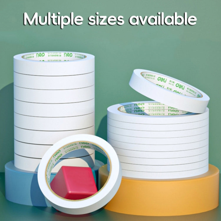 2 Volumes Deli High Adhesive Double Faced Adhesive Strong Dual Sided Tape, Size: 9mm