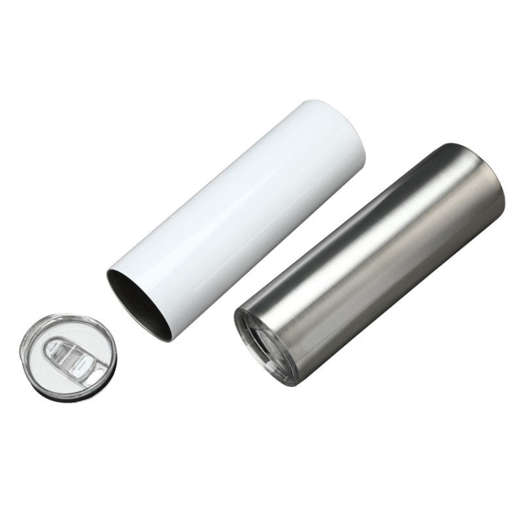 20OZ Double Layer 304 Stainless Steel Car Straight Thermos Cup(Natural Color)