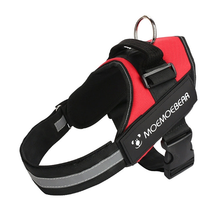 Pet Dog Anti Sprint Oxford Cloth K9 Chest Strap Traction Rope Strap, Size:M for 13-23kg(Red)