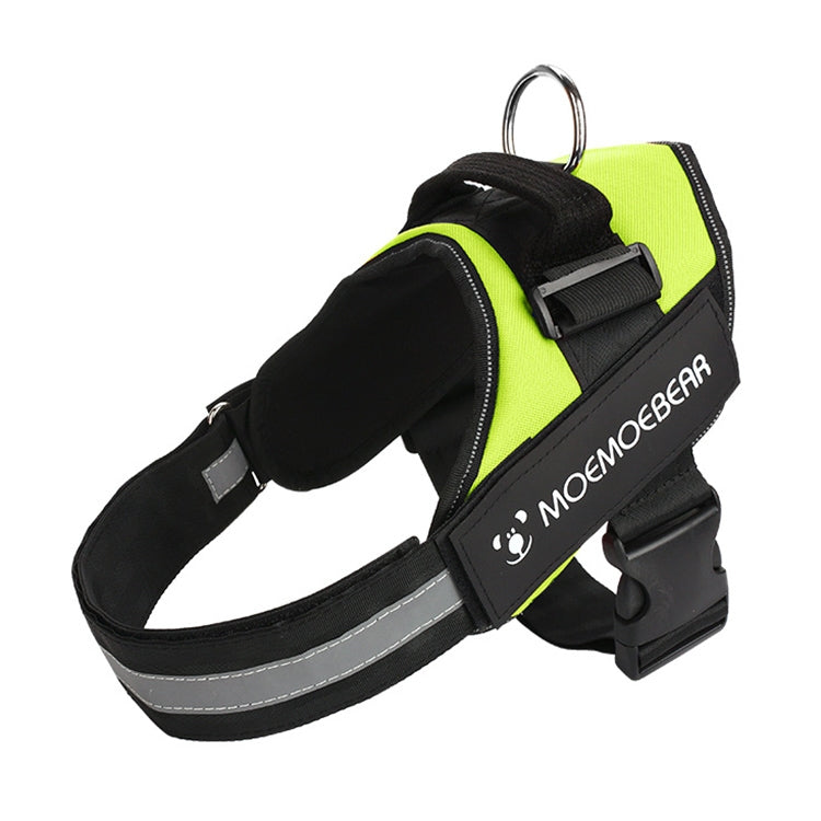 Pet Dog Anti Sprint Oxford Cloth K9 Chest Strap Traction Rope Strap, Size:XXL for 40-70kg(Green)