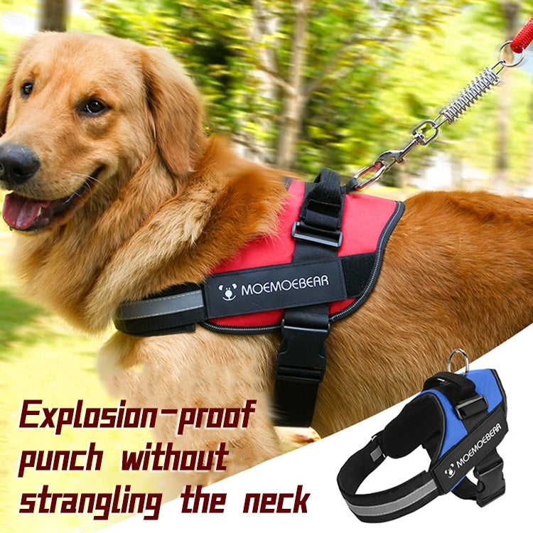 Pet Dog Anti Sprint Oxford Cloth K9 Chest Strap Traction Rope Strap, Size:M for 13-23kg(Green)