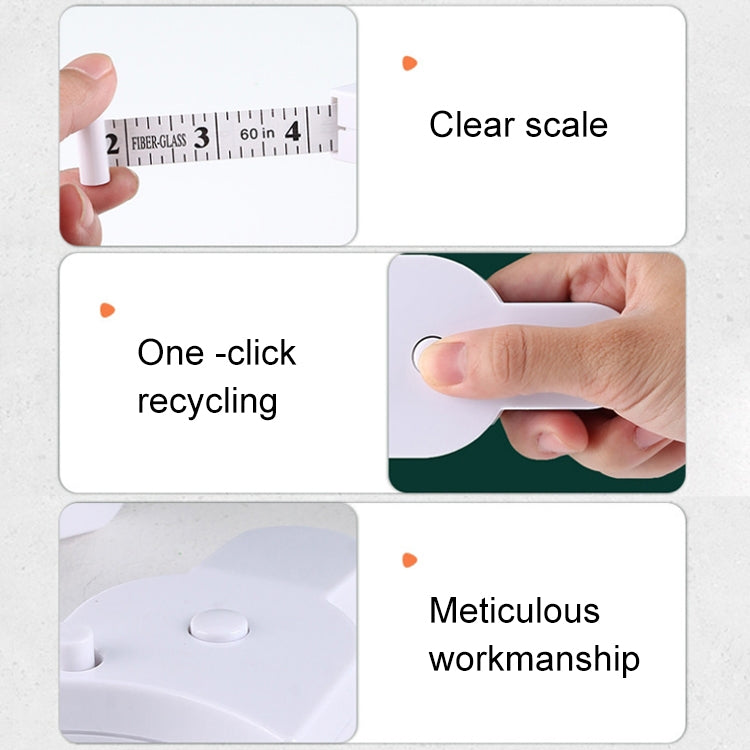 Automatic Precision Waist Measurement Ruler Random Color