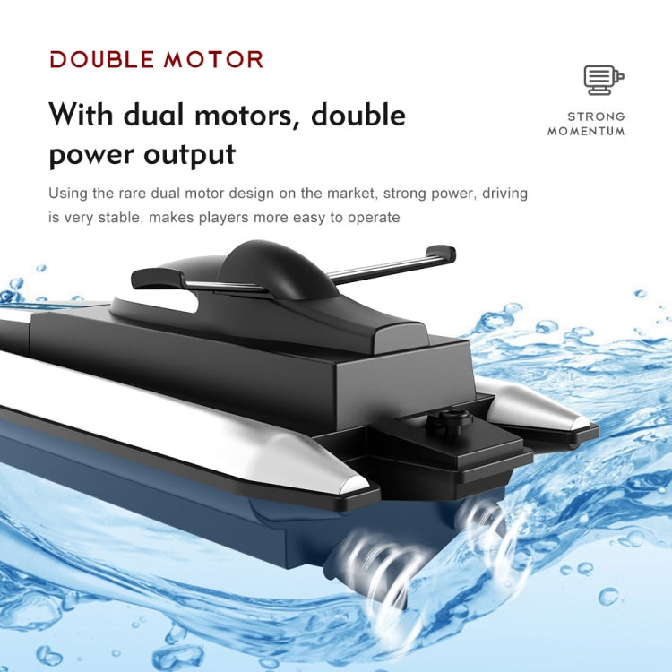 B8 Double Propeller Long Endurance High Speed Remote Control Boat(Red)