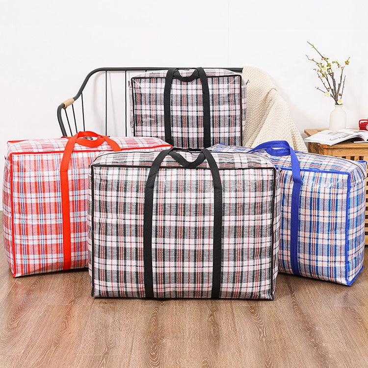 48x32x24cm Woven Bags Moving Bags Packing Bags Dustproof and Moistureproof Quilt Storage Bag(Random Color Delivery)