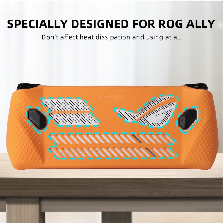 For ASUS ROG Ally Hifylux Gaming Console Silicone Case(Grey White)