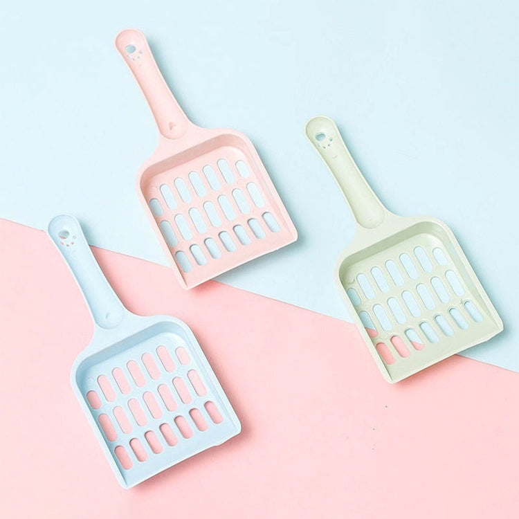 Small Size Cat Litter Shovel Hollow Tofu Cat Litter Cleaning Tool 19cm(Random Color)