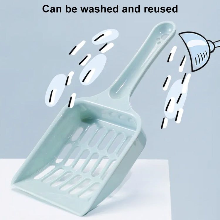 Small Size Cat Litter Shovel Hollow Tofu Cat Litter Cleaning Tool 19cm(Random Color)
