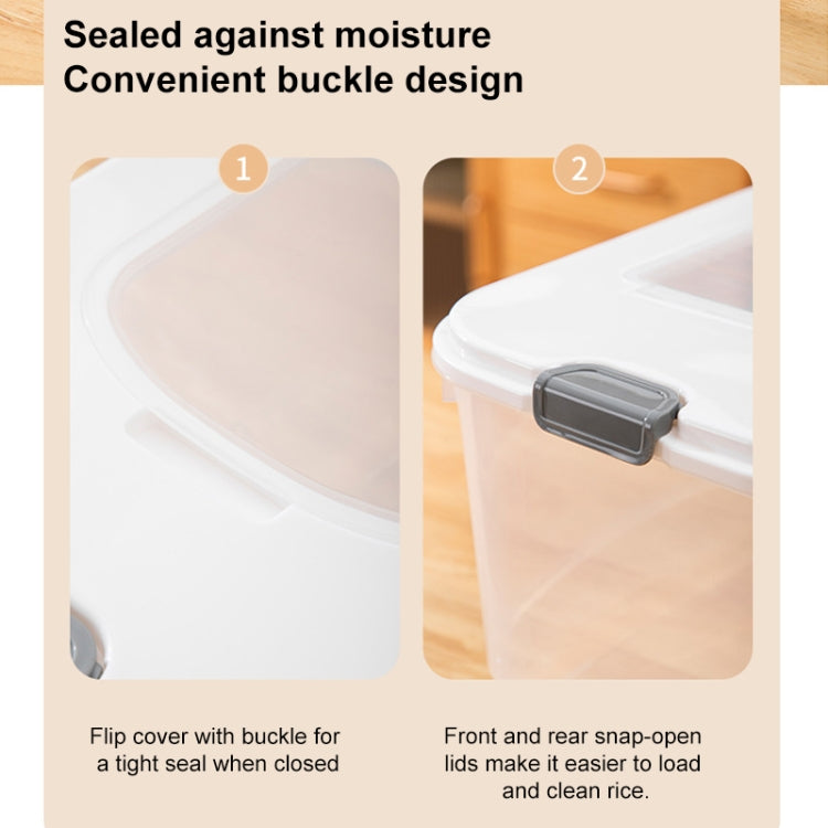 Pull-top Rice Bucket Sealed Insect-proof and Moisture-proof Food Storage Box, Random Color Delivery, Size:Small 7.5kg Capacity