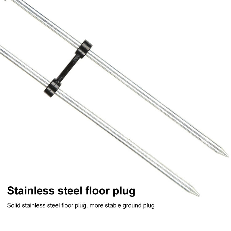 Stainless Steel Thickened Fishing Rod Turret Bracket 2.4m Black