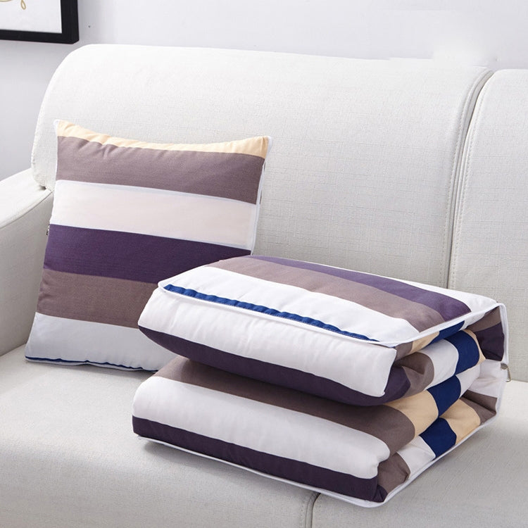 Office Nap Air Conditioner Quilt Storage Printed Pillow(Retro Style)