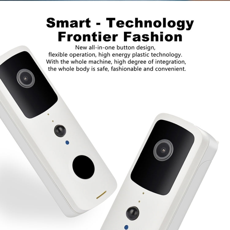T30 Tuya Smart WiFi Visual Dingdong Doorbell with Battery Supports Two-Way Intercom & Night Vision(Black)