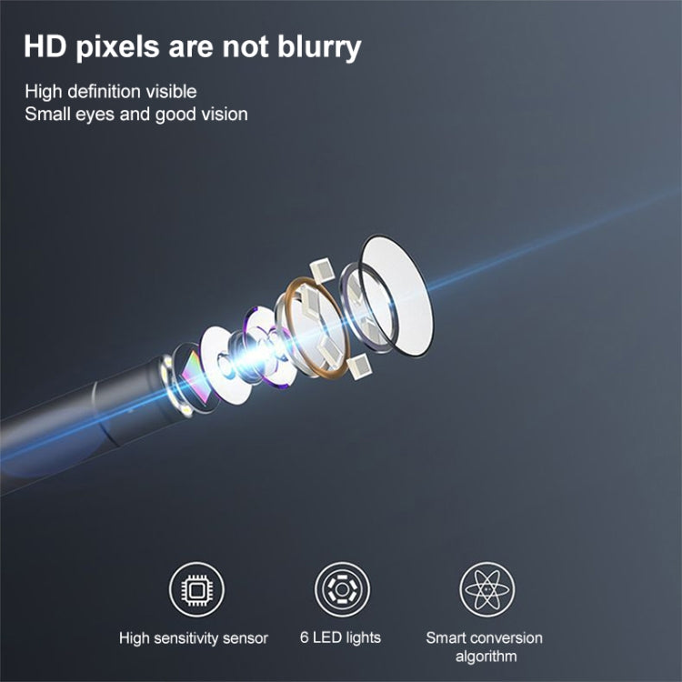 AN108 3 in 1 Smart HD 5.5mm Lens Visual Earpick Not Compatible With Some Phones (Random Color)