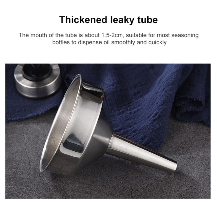 18cm Stainless Steel Conical Small Funnel Oil Leak Wine Leak Kitchen Oil Pourer