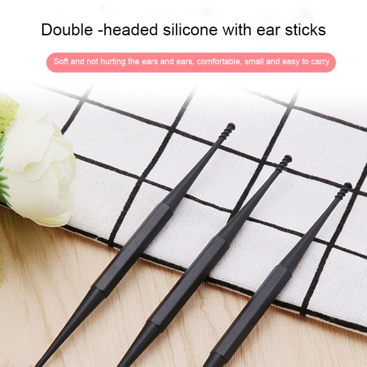 Japan 360-Degree Silicone Dual-Head Ear Scoop Soft-Head Spiral Ear Picking Tool(Random Color)