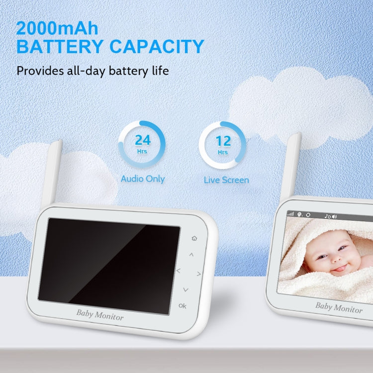 ABM201 4.5 inch Wireless Video Night Vision Baby Monitor Security Camera(US Plug)