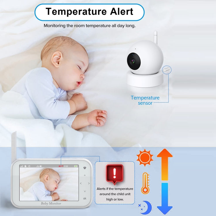 ABM201 4.5 inch Wireless Video Night Vision Baby Monitor Security Camera(US Plug)
