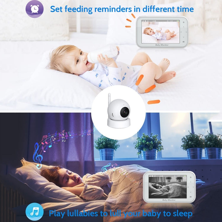 ABM201 4.5 inch Wireless Video Night Vision Baby Monitor Security Camera(US Plug)