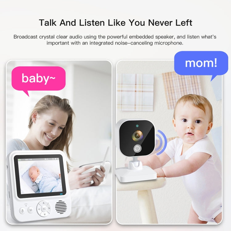ABM900 2.8 inch Wireless Video Night Vision Baby Monitor Security Camera(EU Plug)