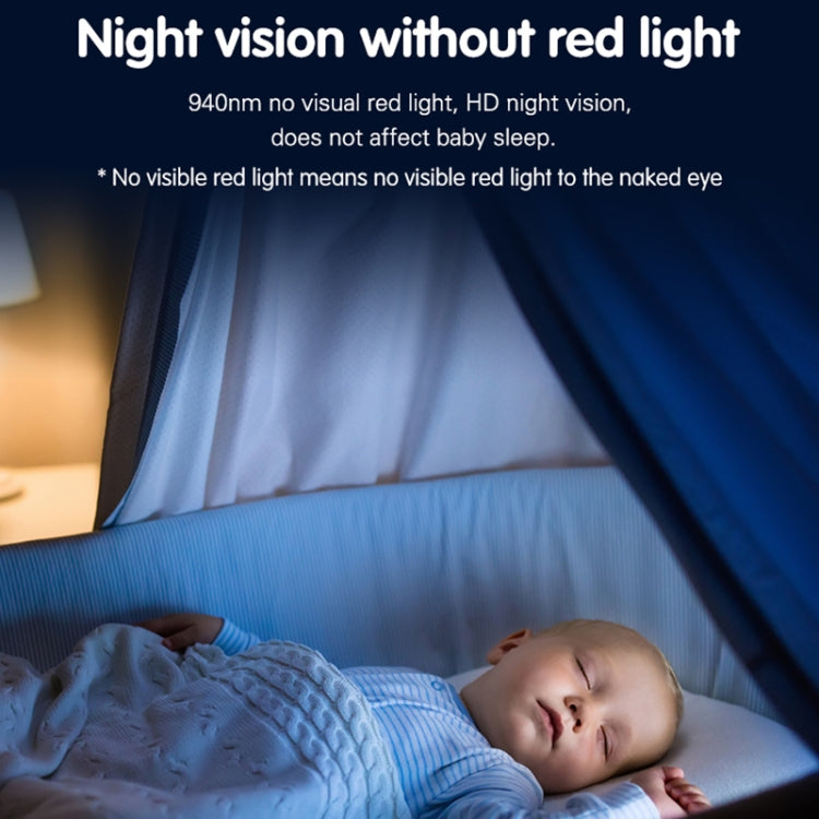 YE9-C1 5 inch Dual Mode 2.4G + 915M Video Night Vision Baby Monitor Security Camera(EU Plug)