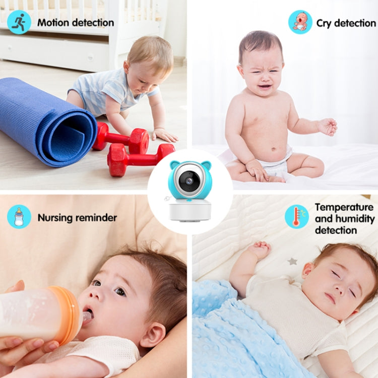 YE9-C1 5 inch Dual Mode 2.4G + 915M Video Night Vision Baby Monitor Security Camera(EU Plug)