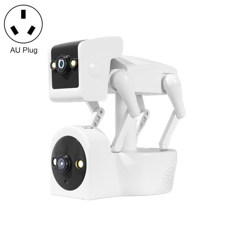 ESCAM PT212 4MP Dual Lens Robot Dog WiFi Camera Supports Cloud Storage/Two-way Audio/Night Vision, Specification:AU Plug