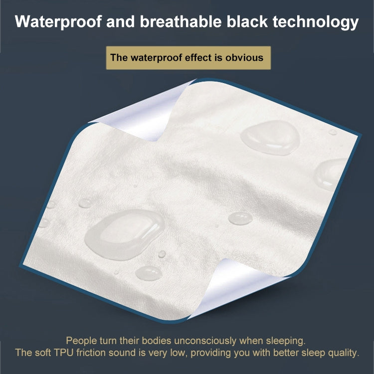 Waterproof and Stain-proof Knitted Fabric Pillowcase Zipper Version, Size:43x73cm