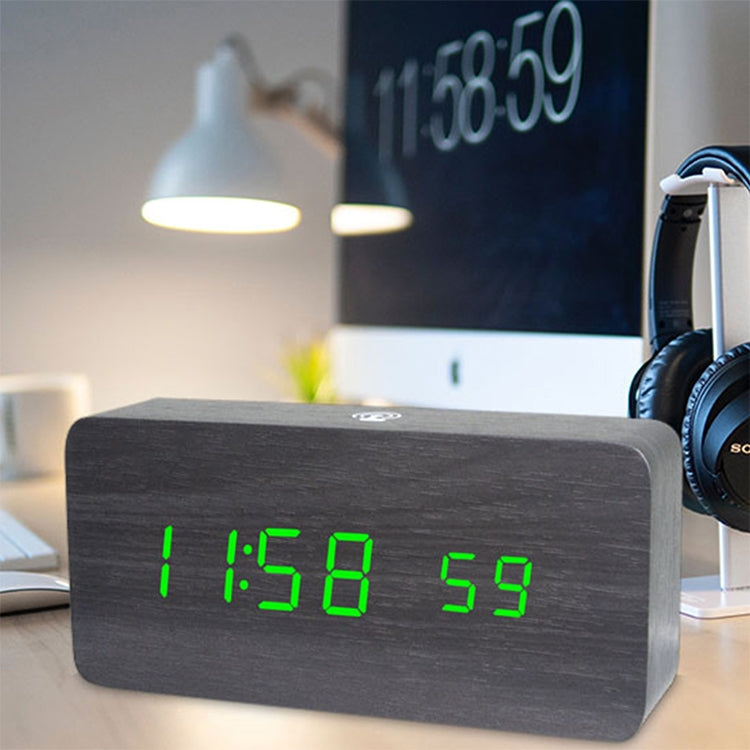 LT-1035 LED Display Digital APP Smart Alarm Clock(Red Light Redwood)