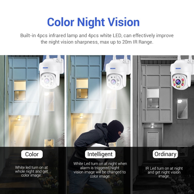 ESCAM TV114 4MP WiFi Camera Support Two-Way Voice & Night Vision & Motion Detection, Specification:AU Plug