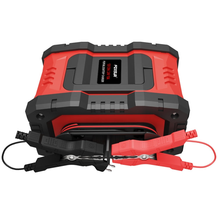 FOXSUR 12V / 24V 20A 300W Portable Motorcycle Car Smart Battery Charger(UK Plug)