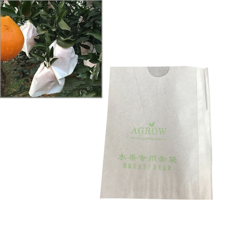 100pcs Fruit Protective Bag Waterproof Orange Packaging Bag Paper Bag, Specification:16x20cm
