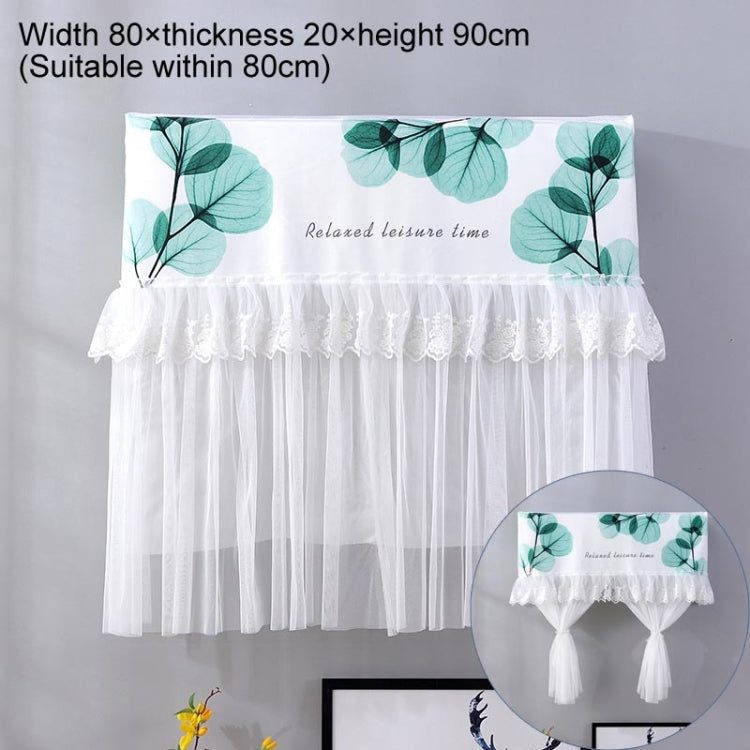 Do Not Take Dust-proof And Anti Direct Blowing Simple Wind Hanging Machine Air Conditioner Moon Cover, Size:Width 80 × Thickness 20 × Height 90cm(Round Leaf)