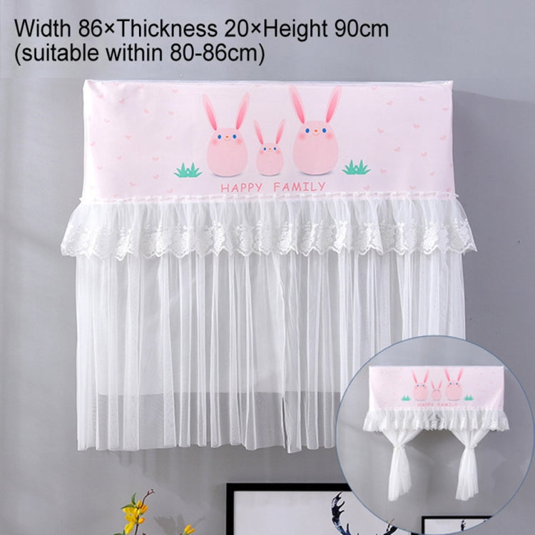Do Not Take Dust-proof And Anti Direct Blowing Simple Wind Hanging Machine Air Conditioner Moon Cover, Size:Width 86 × Thickness 20 × Height 90cm(Pink Chinchilla)