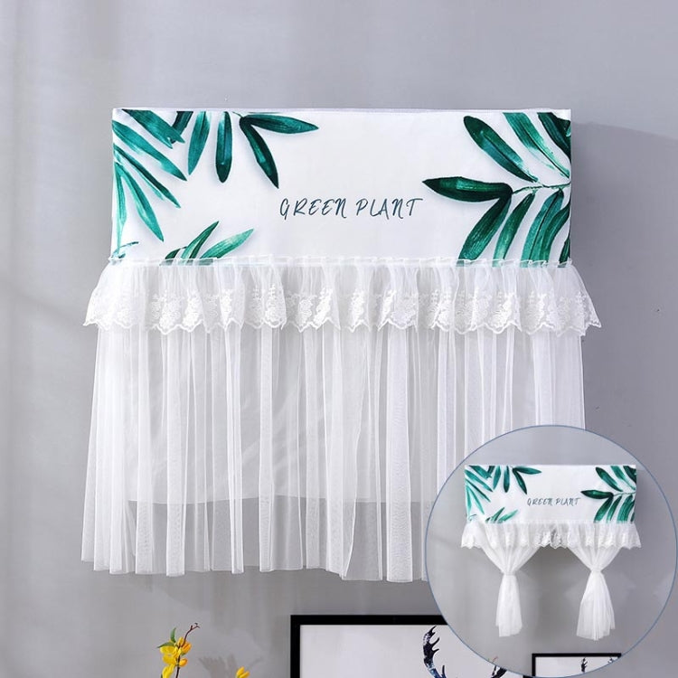Do Not Take Dust-proof And Anti Direct Blowing Simple Wind Hanging Machine Air Conditioner Moon Cover, Size:Width 86 × Thickness 20 × Height 90cm(Green Leaf)
