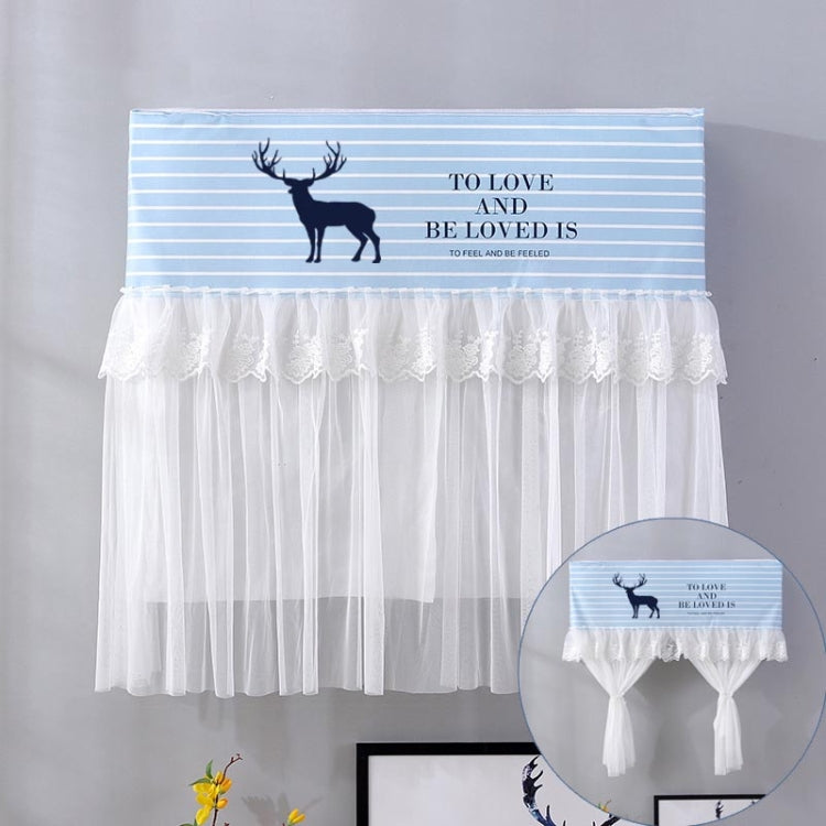 Do Not Take Dust-proof And Anti Direct Blowing Simple Wind Hanging Machine Air Conditioner Moon Cover, Size:Width 86 × Thickness 20 × Height 90cm(Striped Deer)