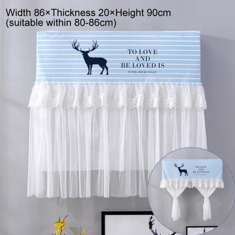 Do Not Take Dust-proof And Anti Direct Blowing Simple Wind Hanging Machine Air Conditioner Moon Cover, Size:Width 86 × Thickness 20 × Height 90cm(Striped Deer)