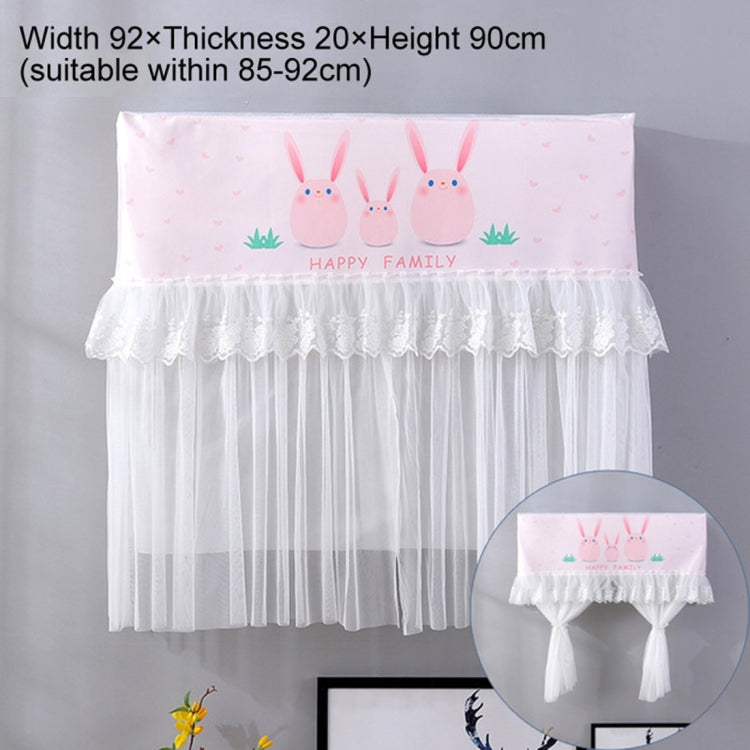 Do Not Take Dust-proof And Anti Direct Blowing Simple Wind Hanging Machine Air Conditioner Moon Cover, Size:Width 92 × Thickness 20 × Height 90cm(Pink Chinchilla)