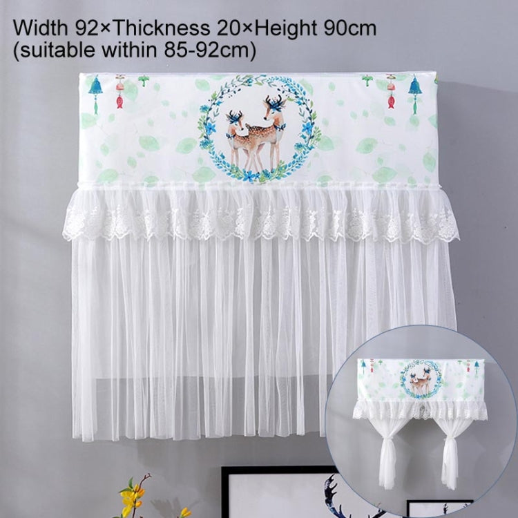 Do Not Take Dust-proof And Anti Direct Blowing Simple Wind Hanging Machine Air Conditioner Moon Cover, Size:Width 92 × Thickness 20 × Height 90cm(Garland Deer)