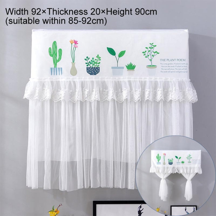 Do Not Take Dust-proof And Anti Direct Blowing Simple Wind Hanging Machine Air Conditioner Moon Cover, Size:Width 92 × Thickness 20 × Height 90cm(Flowerpot)