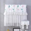 Do Not Take Dust-proof And Anti Direct Blowing Simple Wind Hanging Machine Air Conditioner Moon Cover, Size:Width 98 × Thickness 20 × Height 90cm(Flamingo)