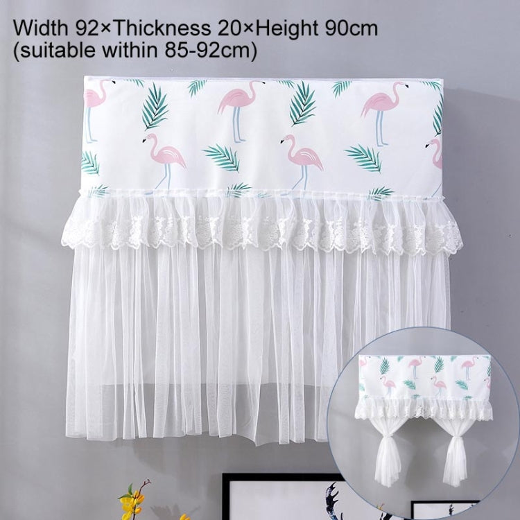 Do Not Take Dust-proof And Anti Direct Blowing Simple Wind Hanging Machine Air Conditioner Moon Cover, Size:Width 98 × Thickness 20 × Height 90cm(Flamingo)