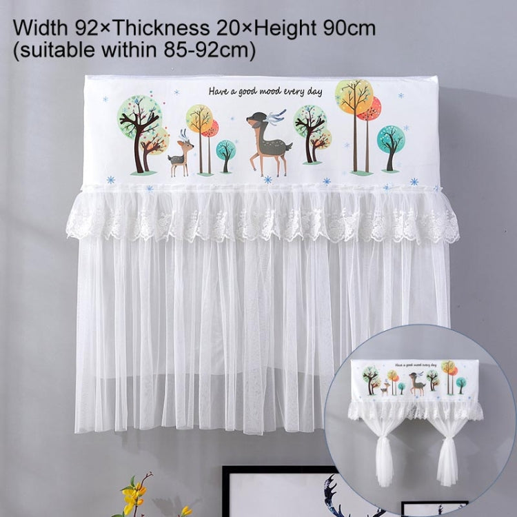 Do Not Take Dust-proof And Anti Direct Blowing Simple Wind Hanging Machine Air Conditioner Moon Cover, Size:Width 98 × Thickness 20 × Height 90cm(Cartoon Deer)