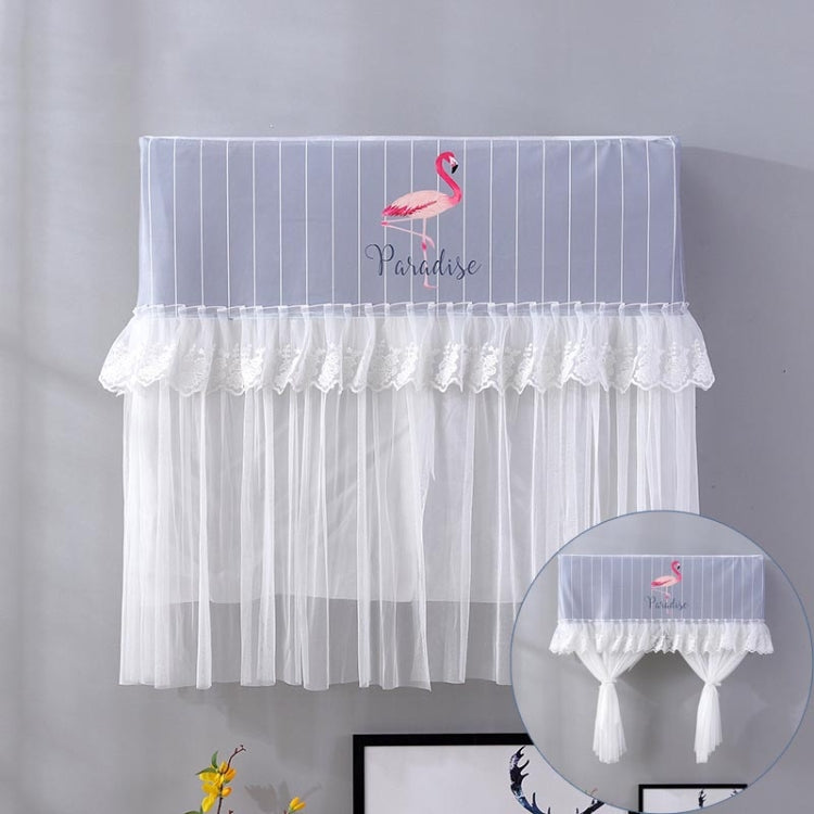 Do Not Take Dust-proof And Anti Direct Blowing Simple Wind Hanging Machine Air Conditioner Moon Cover, Size:Width 98 × Thickness 20 × Height 90cm(Striped Flamingo)
