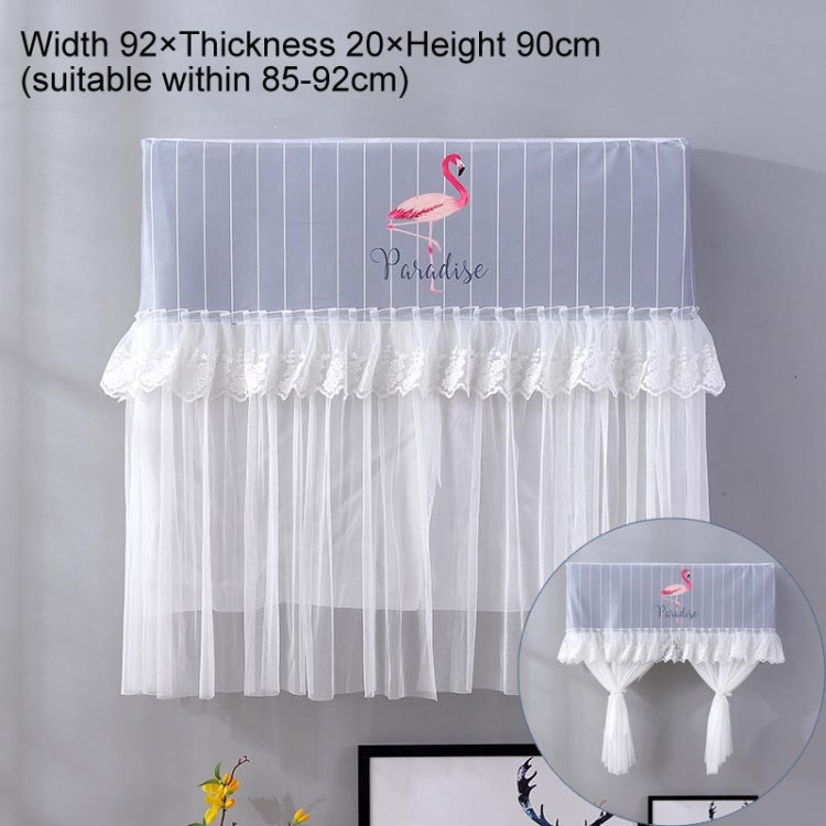 Do Not Take Dust-proof And Anti Direct Blowing Simple Wind Hanging Machine Air Conditioner Moon Cover, Size:Width 98 × Thickness 20 × Height 90cm(Striped Flamingo)